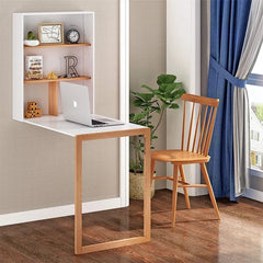 Wall Mounted Table Folding Desk Folding Desk Perfect for Compact Space Manufactured Solid Wood