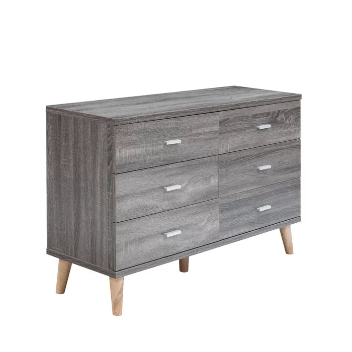 Wallingford 6 Drawer 47'' W Double Dresser Plenty of Room to Store Accessories