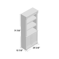 Wind Oak 71.88'' H x 29.38'' W Standard Bookcase Three Spacious Open Shelves that Are Ideal for Storing and Displaying All your Home Essentials