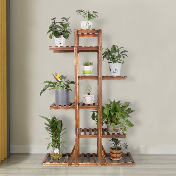 Rectangular Multi-Tiered Plant Stand Flower Display Decor Stand is Simple But Practical