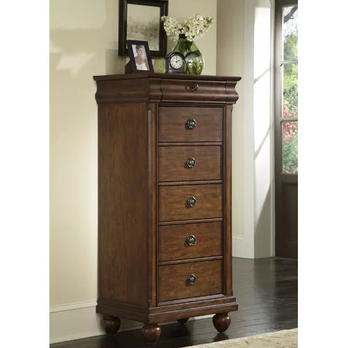 Rustic Cherry Warlick 6 Drawer 26'' W Lingerie Chest Design