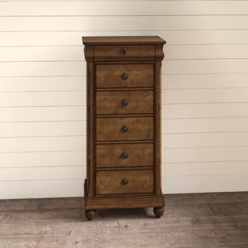 Rustic Cherry Warlick 6 Drawer 26'' W Lingerie Chest Design