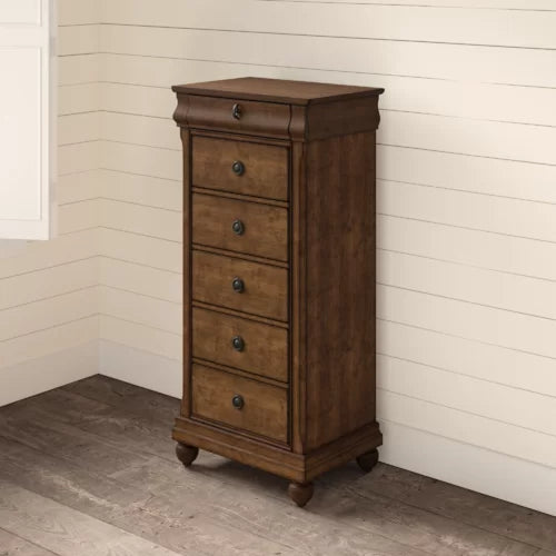 Rustic Cherry Warlick 6 Drawer 26'' W Lingerie Chest Design