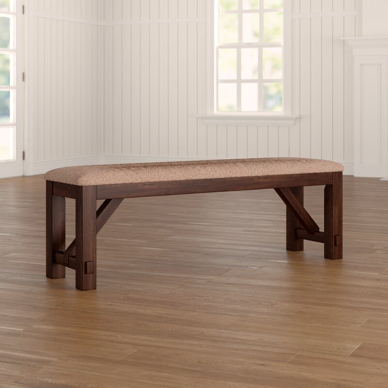 Upholstered Bench Rustic-Inspired Seat Or A Handy Place To Pull Off your Shoes in An Entryway, Adding A Bench to your Home