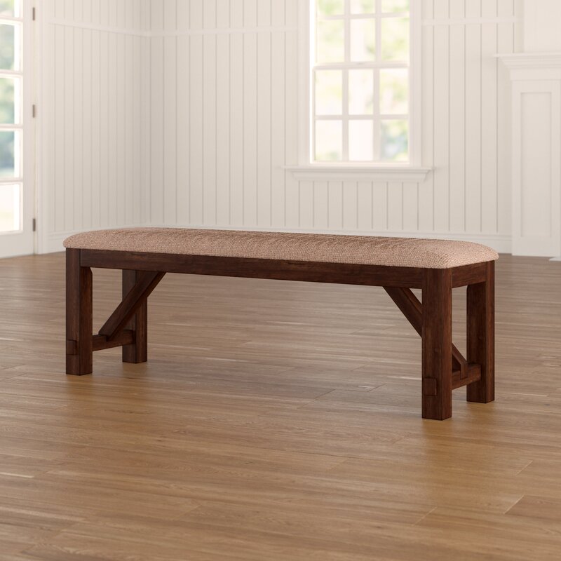 Upholstered Bench Rustic-Inspired Seat Or A Handy Place To Pull Off your Shoes in An Entryway, Adding A Bench to your Home