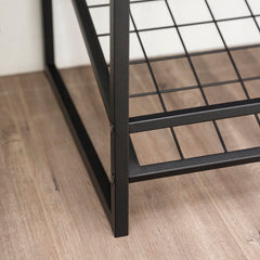 Rustic Oak Waterfield Shoe Industrial Style Storage Bench
