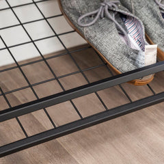 Rustic Oak Waterfield Shoe Industrial Style Storage Bench