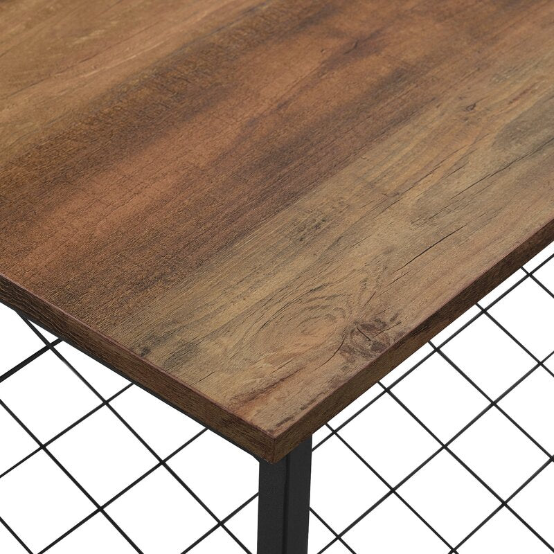 Rustic Oak Waterfield Shoe Industrial Style Storage Bench