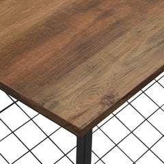 Rustic Oak Waterfield Shoe Industrial Style Storage Bench