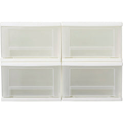Basics Stackable Multiple Drawer Easy Open Storage Drawers Set of 4
