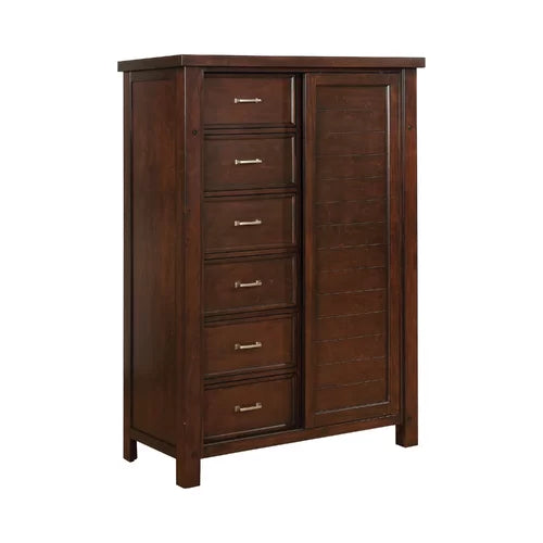 Weaverville 8 Drawer 45.75'' W Solid Wood Gentleman's Chest