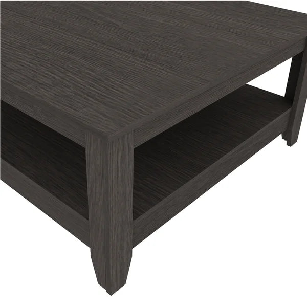 Dark Gray Oak Weddel 34.8'' Console Table Perfect for Living Room