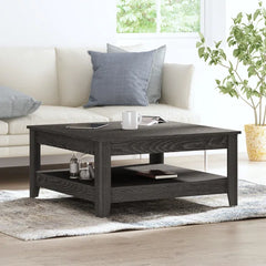 Dark Gray Oak Weddel 34.8'' Console Table Perfect for Living Room