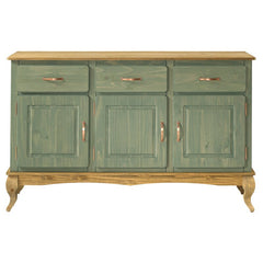 Green 57.48'' Wide 3 Drawer Pine Solid Wood Sideboard Great for your Living Room, Bedroom, Entryway Perfect for Organize