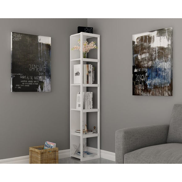 White 71'' H x 13.26'' W Metal Cube Bookcase Add Style to your Living Room Or Any Room that you Want to Place