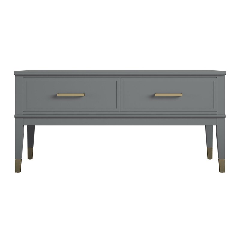 Graphite Gray Westerleigh Lift Top 4 Legs Coffee Table
