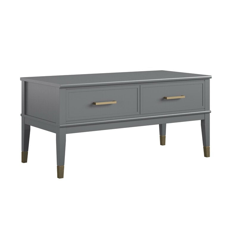 Graphite Gray Westerleigh Lift Top 4 Legs Coffee Table