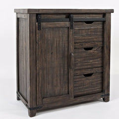 Westhoff 34'' Tall Solid Wood 1 Door Accent Cabinet Brown in a Neutral Tone