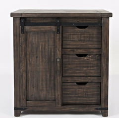 Westhoff 34'' Tall Solid Wood 1 Door Accent Cabinet Brown in a Neutral Tone