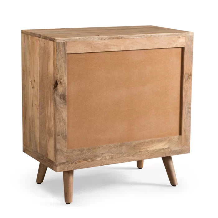 Westphal 30.5'' Tall 3 - Drawer Accent Chest 3D Tile Weave Design Sturdy Wood Frame