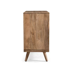 Westphal 30.5'' Tall 3 - Drawer Accent Chest 3D Tile Weave Design Sturdy Wood Frame