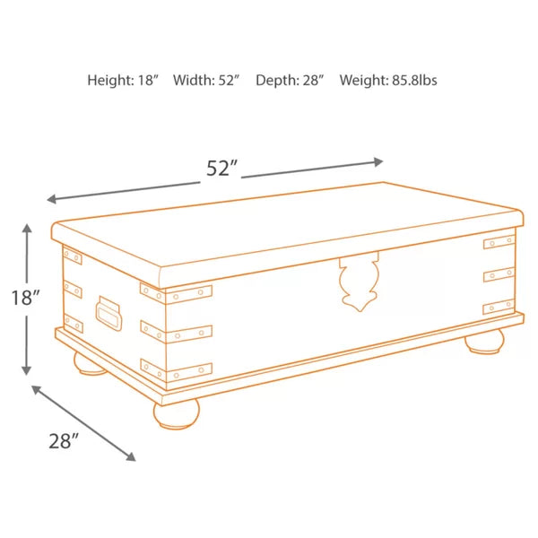 Westport Lift Top Coffee Table with Storage Perfect Organize