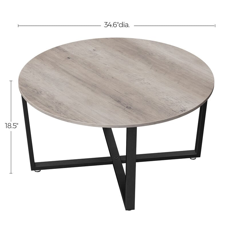 Wetumka Cross Legs Coffee Table Greige Lovely Ceramic Decorations
