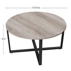 Wetumka Cross Legs Coffee Table Greige Lovely Ceramic Decorations