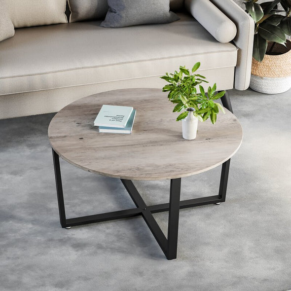 Wetumka Cross Legs Coffee Table Greige Lovely Ceramic Decorations