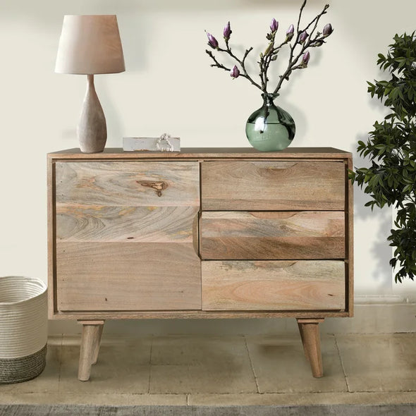Whitby 27.5'' Tall Solid Wood 1 - Door Accent Cabinet Farmhouse-Style