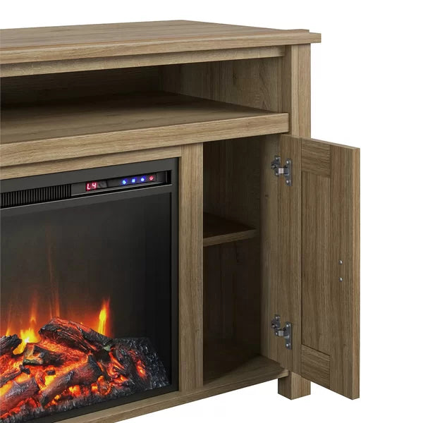 Whittier TV Stand for TVs up to 50" with Fireplace Included Adjustable Shelves