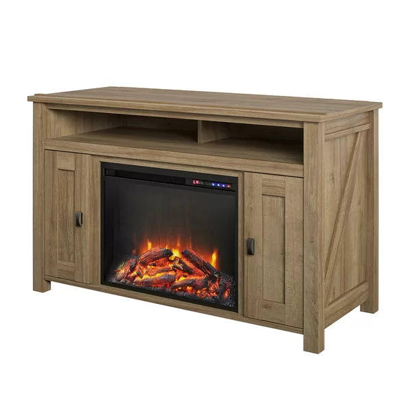 Whittier TV Stand for TVs up to 50" with Fireplace Included Adjustable Shelves