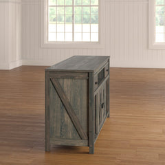 Weathered Oak TV Stand for TVs up to 60" Bring Glam, Contemporary Style