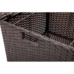 Espresso Wicker Basket Adds a Stylish and Decorative Accent Durable and Robust Bamboo