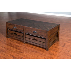Wilfried Premium Material Coffee Table with Storage Removable Crate Storage