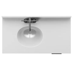 Willhite 37" Single Bathroom Vanity Set Paneled Front and Brushed Stainless Steel