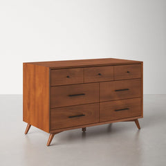7 Drawer 56'' W Dresser Ideal for Tucking Away the Rest of your Displaced Wardrobe Perfect for Organize