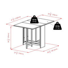 Williamsburg Drop Leaf Solid Wood Dining Table