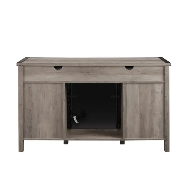Willisca TV Stand for TVs up to 58" with Fireplace Included Adjustable Shelves and Cable Management