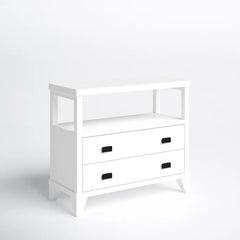 White Wilson 29.5'' Tall 2 - DrawerSolid Wood Nightstand Perfect for Bedside