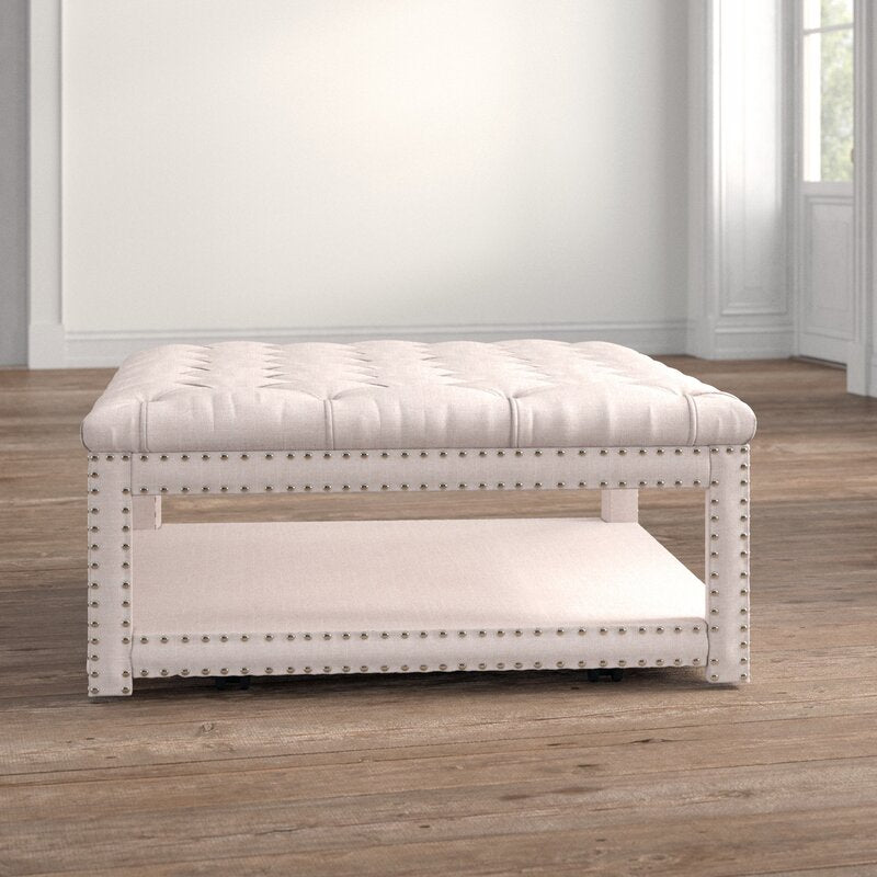 Winbush tufted cheap cocktail ottoman