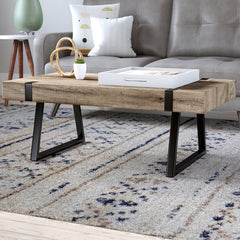 Winnie Sled Single Coffee Table Canyon Gray Indoor Furniture