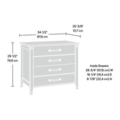 Washington Cherry Winstone 34.5'' Wide 2 Drawer Lateral Filing Cabinet