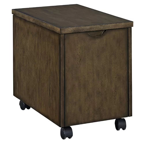 Witham 22'' Wide 1 -Drawer Mobile Lateral Filing Cabinet Carved Finger Pull Lift Lid