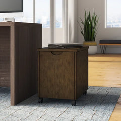 Witham 22'' Wide 1 -Drawer Mobile Lateral Filing Cabinet Carved Finger Pull Lift Lid