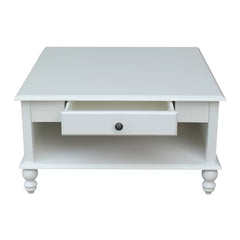Off-White Cream Witherspoon Coffee Table with Storage