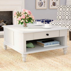 Off-White Cream Witherspoon Coffee Table with Storage