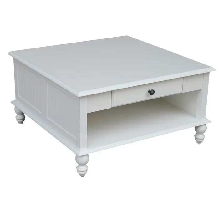 Off-White Cream Witherspoon Coffee Table with Storage
