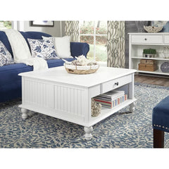Off-White Cream Witherspoon Coffee Table with Storage