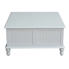 Off-White Cream Witherspoon Coffee Table with Storage